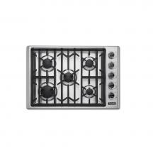 Viking VGSU53015BSSLP - 30''W. Gas Cooktop-5 Burners-Stainless-LP