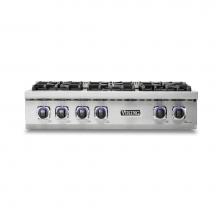 Viking VRT7364GSSLP - 36''W./24''D. Gas Sealed Burner Rangetop-4 Burners/Griddle-Stainless-LP