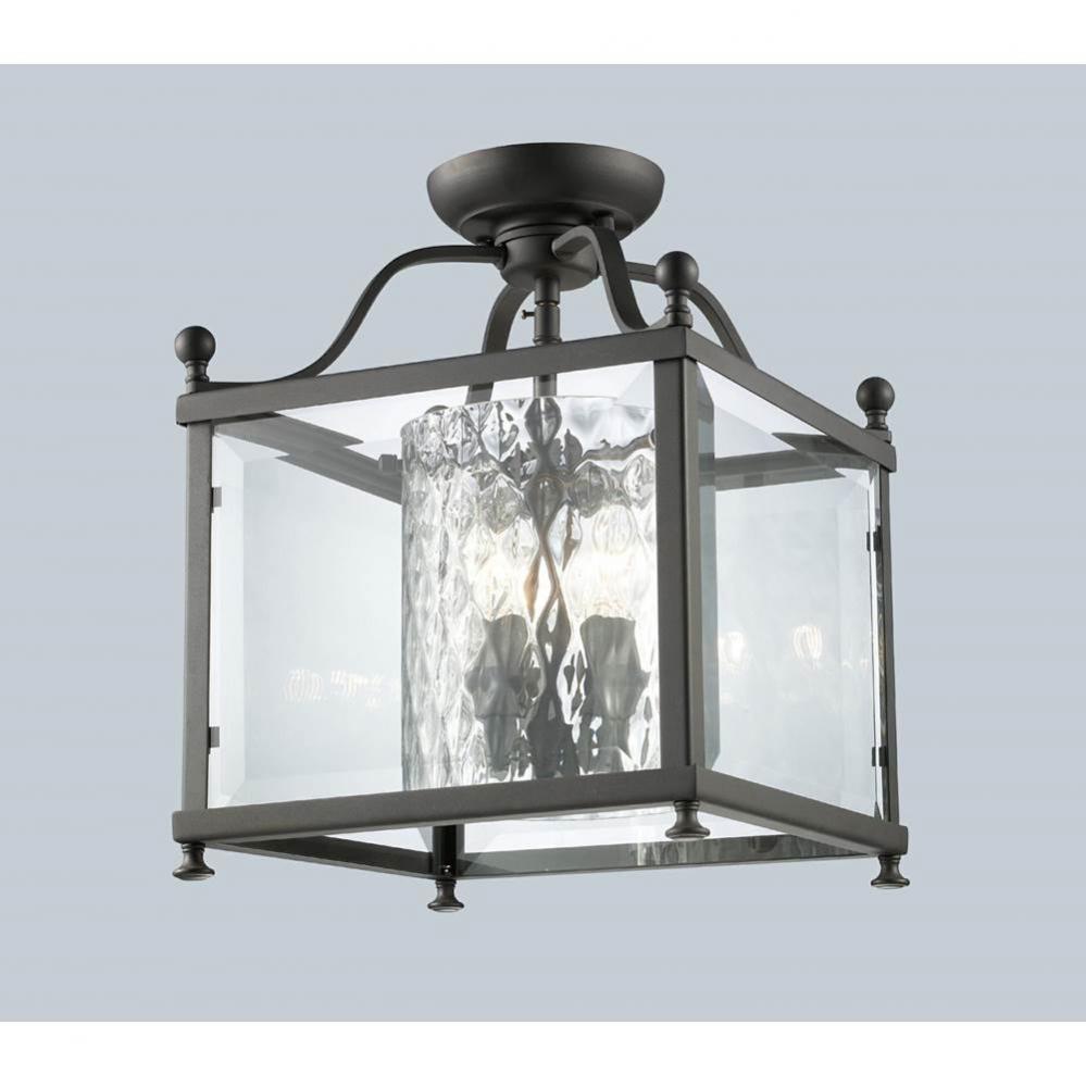3 Light Semi Flush