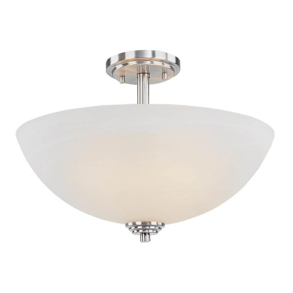 3 Light Semi Flush