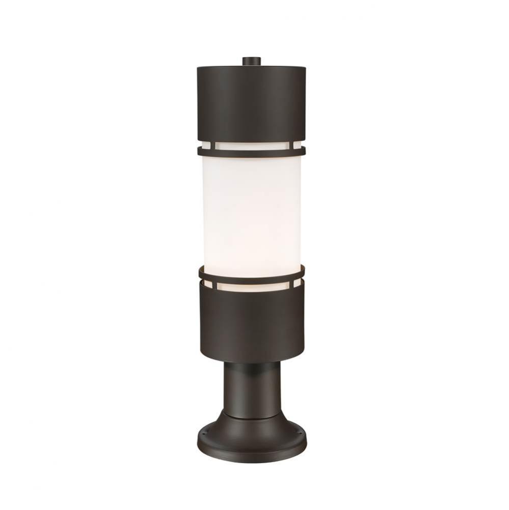 Outdoor LED Post Mount Light with Pier
