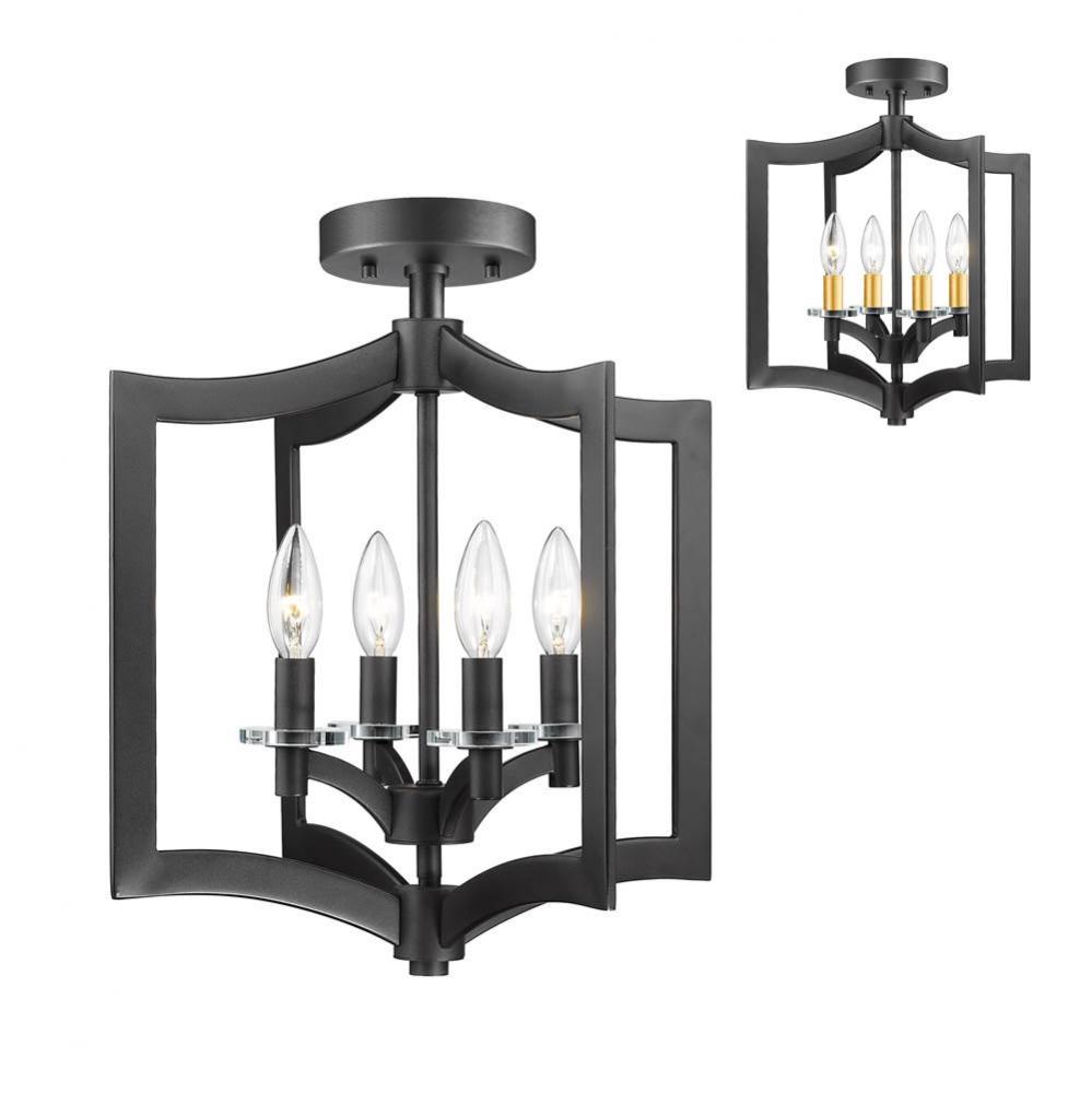 4 Light Semi Flush