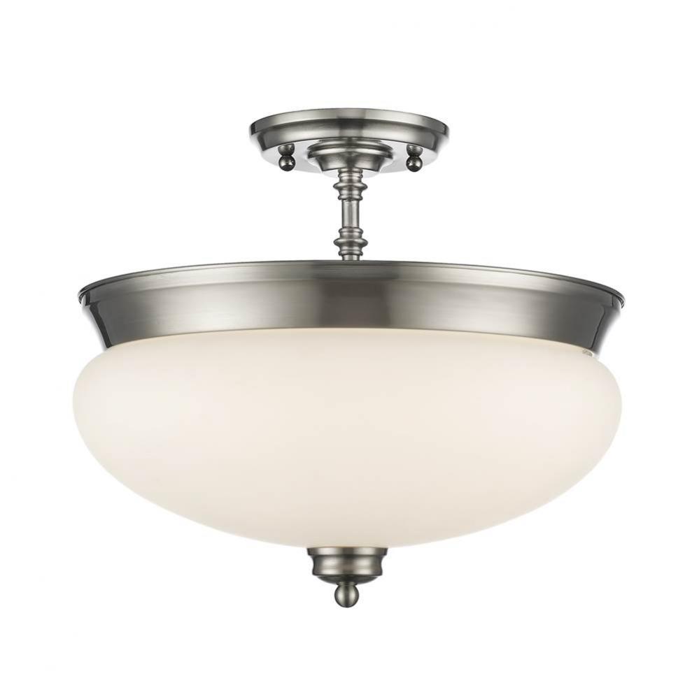 3 Light Semi Flush