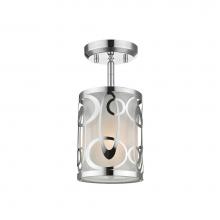 Z-Lite 195-6SF-CH - 1 Light Semi Flush