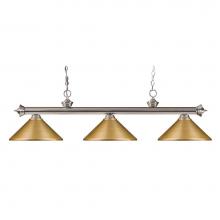 Z-Lite 200-3BN-MSG - 3 Light Billiard