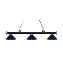 Z-Lite 200-3MB+AC-MNB - 3 Light Billiard