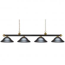 Z-Lite 200-4BRZ+SG-SGM - 4 Light Billiard