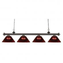 Z-Lite 200-4OB-ARBG - 4 Light Billiard