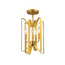 Z-Lite 4000SF-PMG - 3 Light Semi Flush