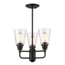 Z-Lite 428SF-OB - 3 Light Semi Flush