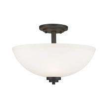 Z-Lite 443SF-BRZ - 3 Light Semi Flush