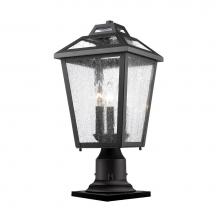 Z-Lite 539PHMR-533PM-BK - 3 Light Outdoor Pier Mount