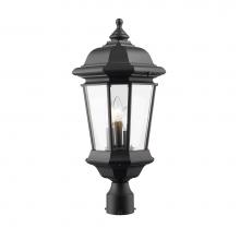 Z-Lite 540PHB-BK - 3 Light Outdoor Post Mount