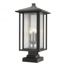 Z-Lite 554PHXLS-SQPM-ORB - 3 Light Outdoor Pier Mounted