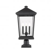 Z-Lite 568PHXLR-533PM-BK - 3 Light Outdoor Pier Mounted