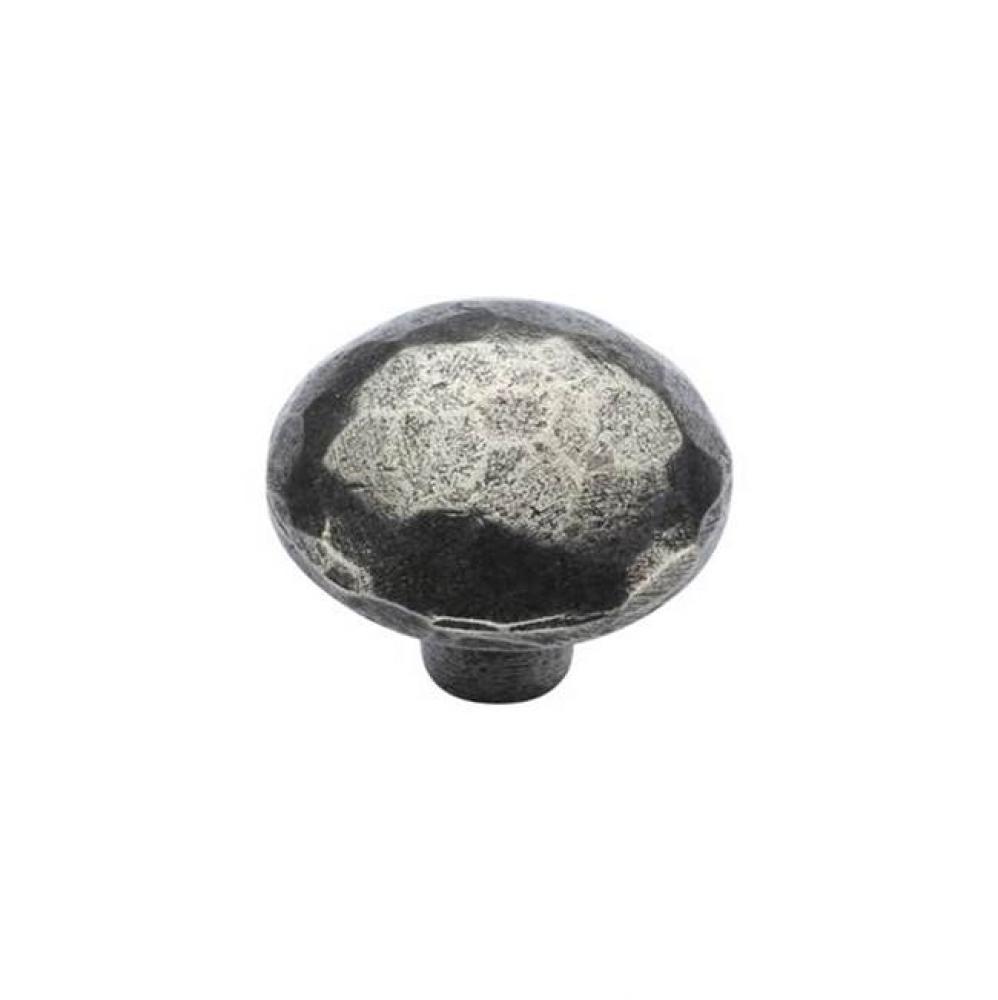 Hammered round knob 1 1/8'' dia