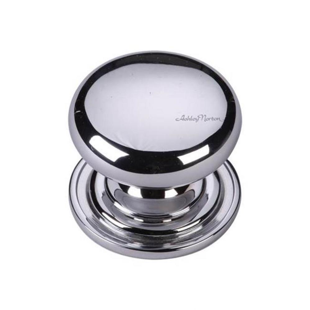 Round Knob on Rose 1 1/2''