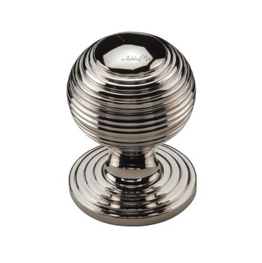 Reeded Knob on Rose 1 1/4''