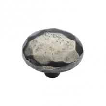 Manzoni MF5006-040-FEP - Hammered round knob 1 1/2'' dia