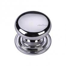 Manzoni MT0113-038-PCH - Round Knob on Rose 1 1/2''