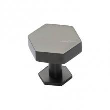 Manzoni MT4335-036-BLK - Hex Cabinet Knob on Rose