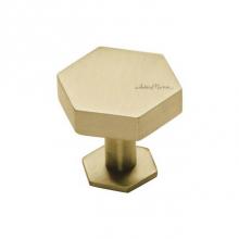 Manzoni MT4335-036-MSB - Hex Cabinet Knob on Rose