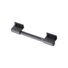 Manzoni MP0384-128-BLK - Railway Kitchen Cabinet Pull H