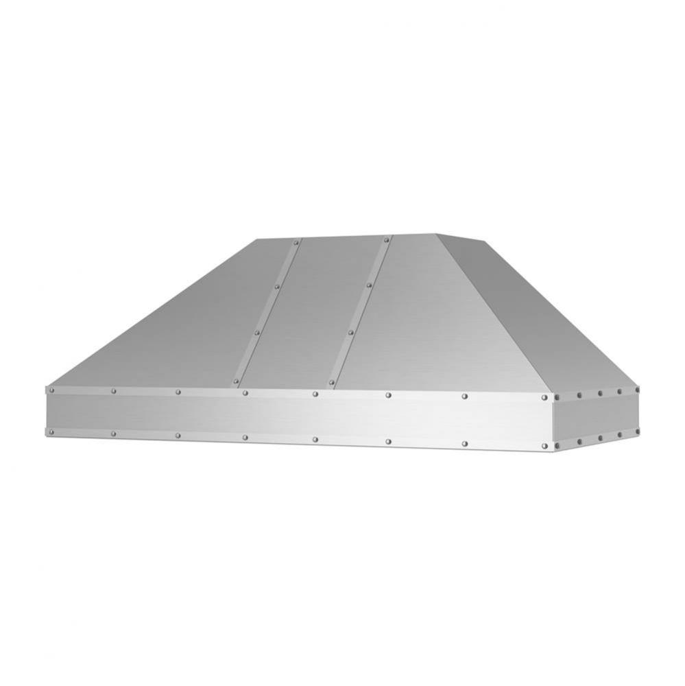 54'' Hampton Wall Hood With Brushed Stainless Strapping And Rivets