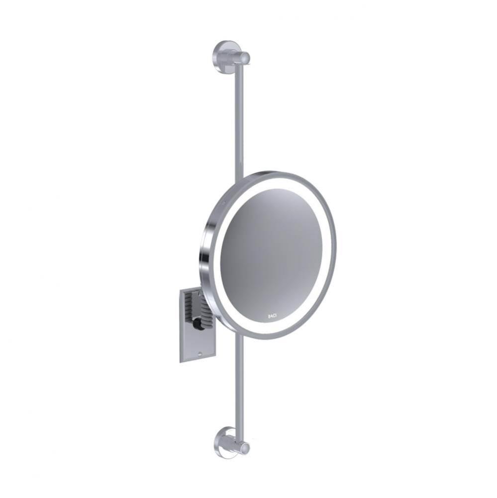 Baci Senior Round Wall Mirror With Slider - 10X