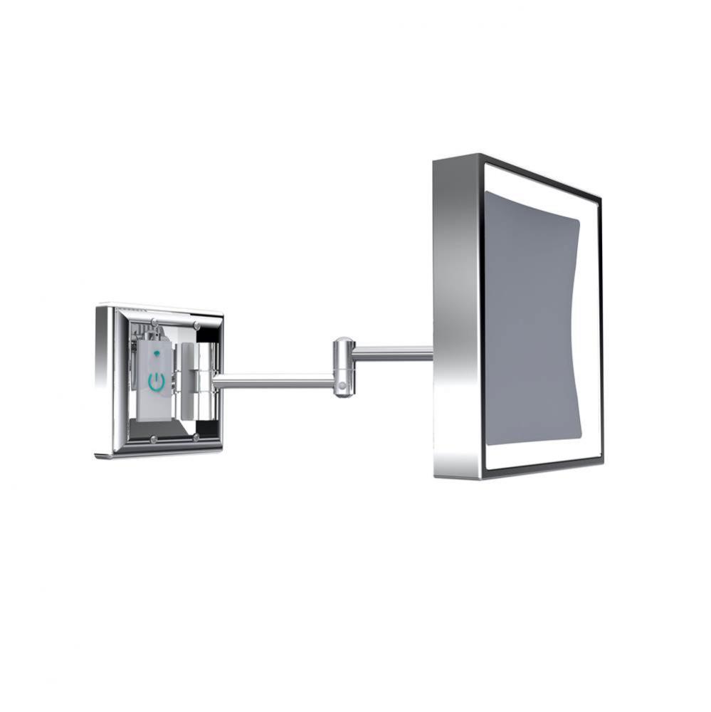 Baci Senior Rectangular Smart Mirror With Double Swing Arm 5X