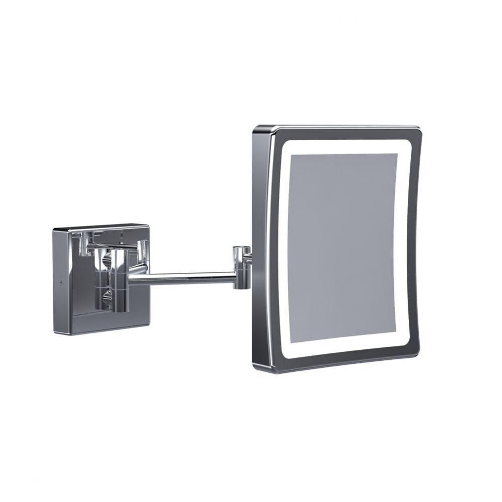 Baci Basic Square Double Arm Wall Mirror - Halo - Led