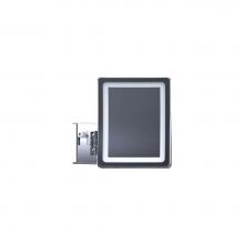 Baci Mirrors EH20-SN - Baci Basic Square Double Arm Wall Mirror 5X