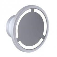 Baci Mirrors IS-1-LED-WHT - Islander Round Corrosion Resistant Tilt Swivel Mirror 5X