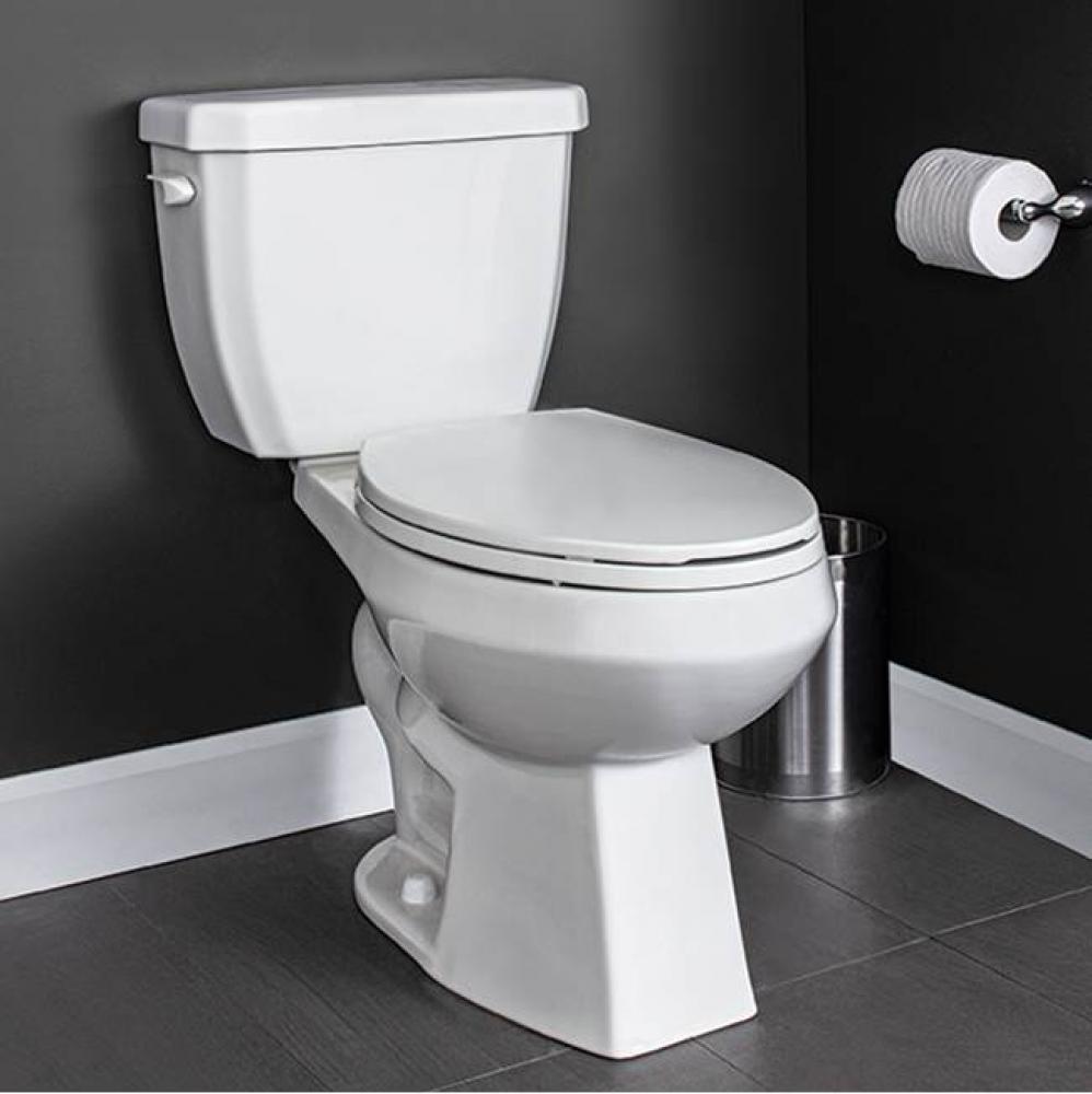 3.5 L high-efficiency toilet, elongated bowl, raised height, non-insulated tank (1