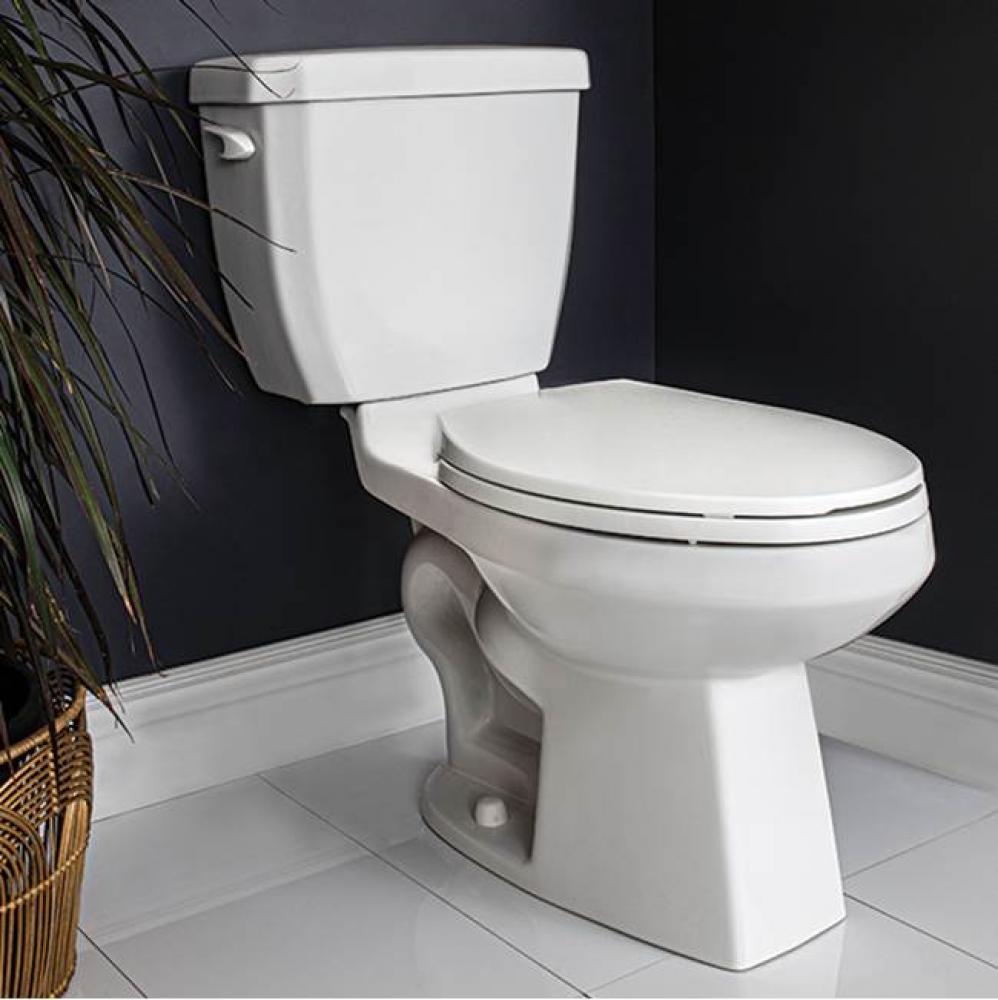 3.5 L high-efficiency toilet, elongated bowl, 15.5 in height, non-insulated tank (1