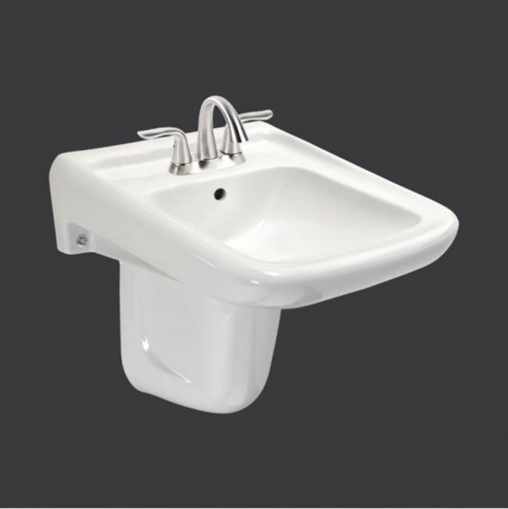 Wall-mount sink, 8''center to center for