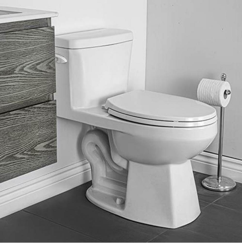 4.8 L monobloc toilet, elongated compact bowl, raised height (1 box) (does not include