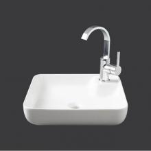 Contrac 4500AHW - Square washbasin, pre-drilled for single-hole tap, elegant