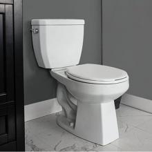 Contrac 4740BFXU - 3.0 L two-piece high-efficiency toilet, rounded front, 15.5'' high, non-insulated