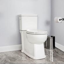 Contrac VIERAB - Elongated toilet with concealed siphon, raised height with soft closing seat included, tank not