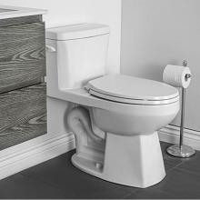 Contrac 4710BCVU - 4.8 L monobloc toilet, elongated compact bowl, raised height (1 box) (does not include