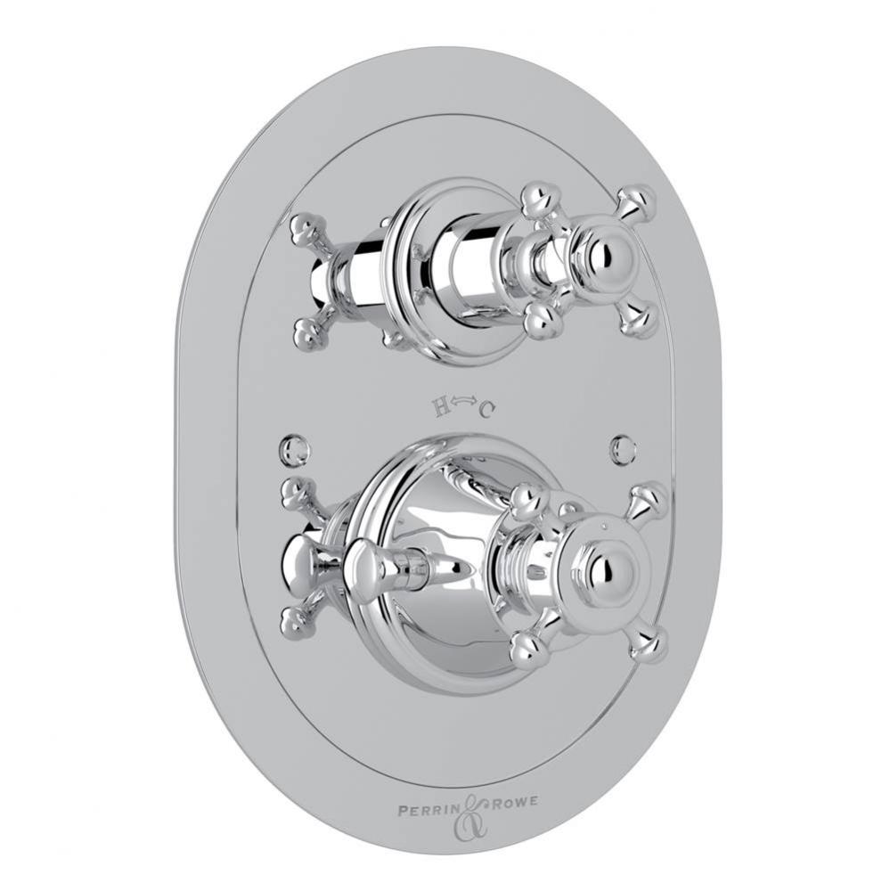 Georgian Era™ 3/4'' Oval Thermostatic Trim With Volume Control