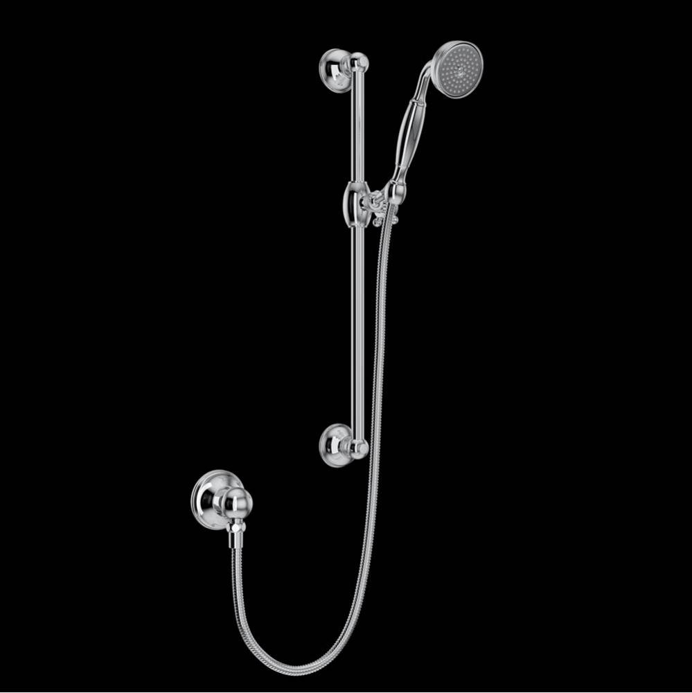 Handshower Set With 22'' Slide Bar and Single Function Handshower