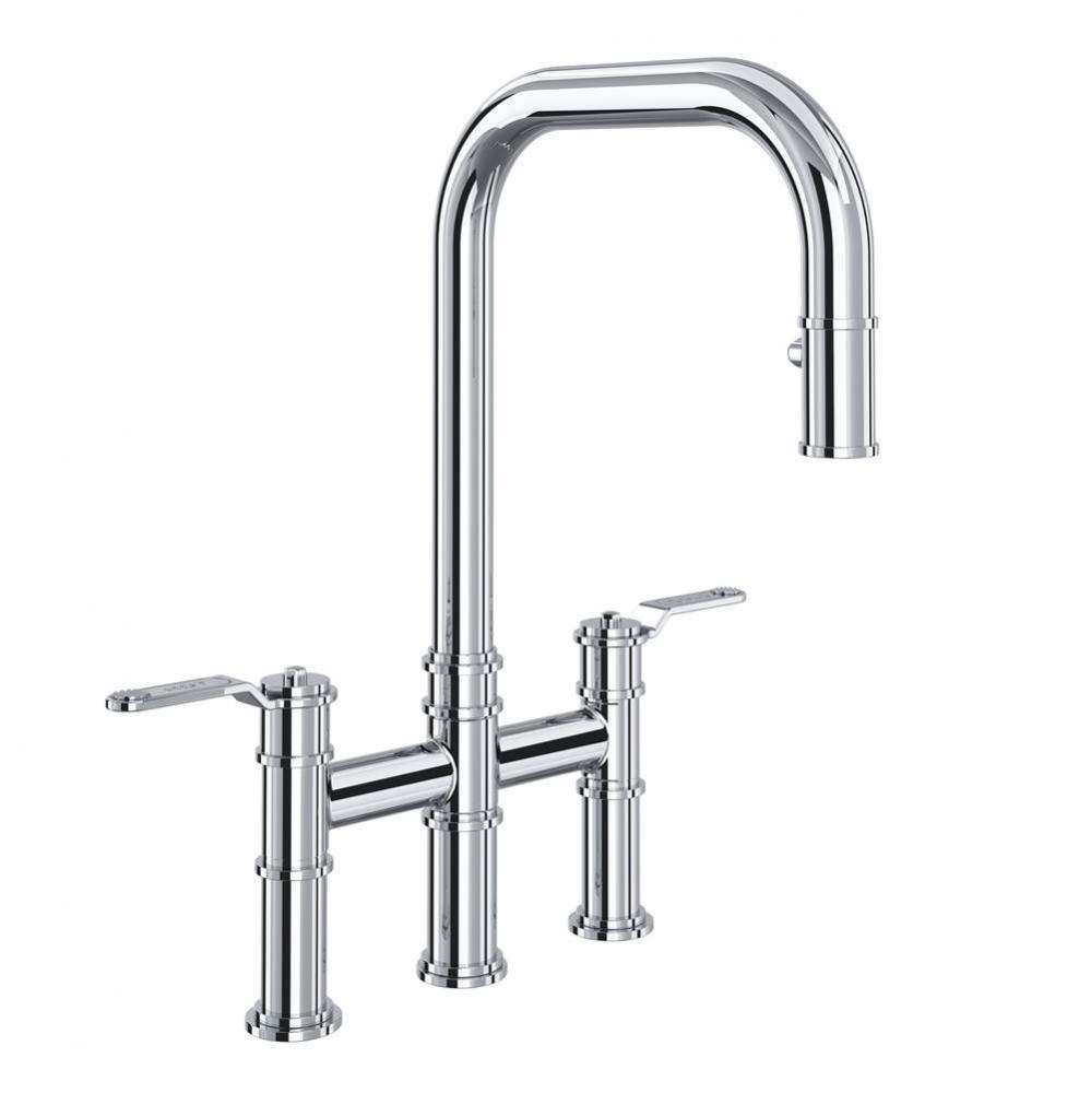 Armstrong™ Pull-Down Bridge Kitchen Faucet With U-Spout