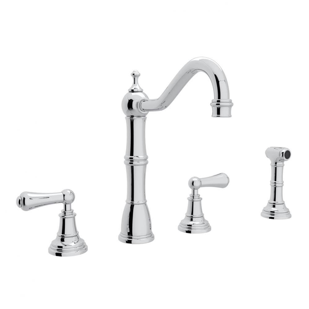 Edwardian™ Two Handle Kitchen Faucet With Side Spray