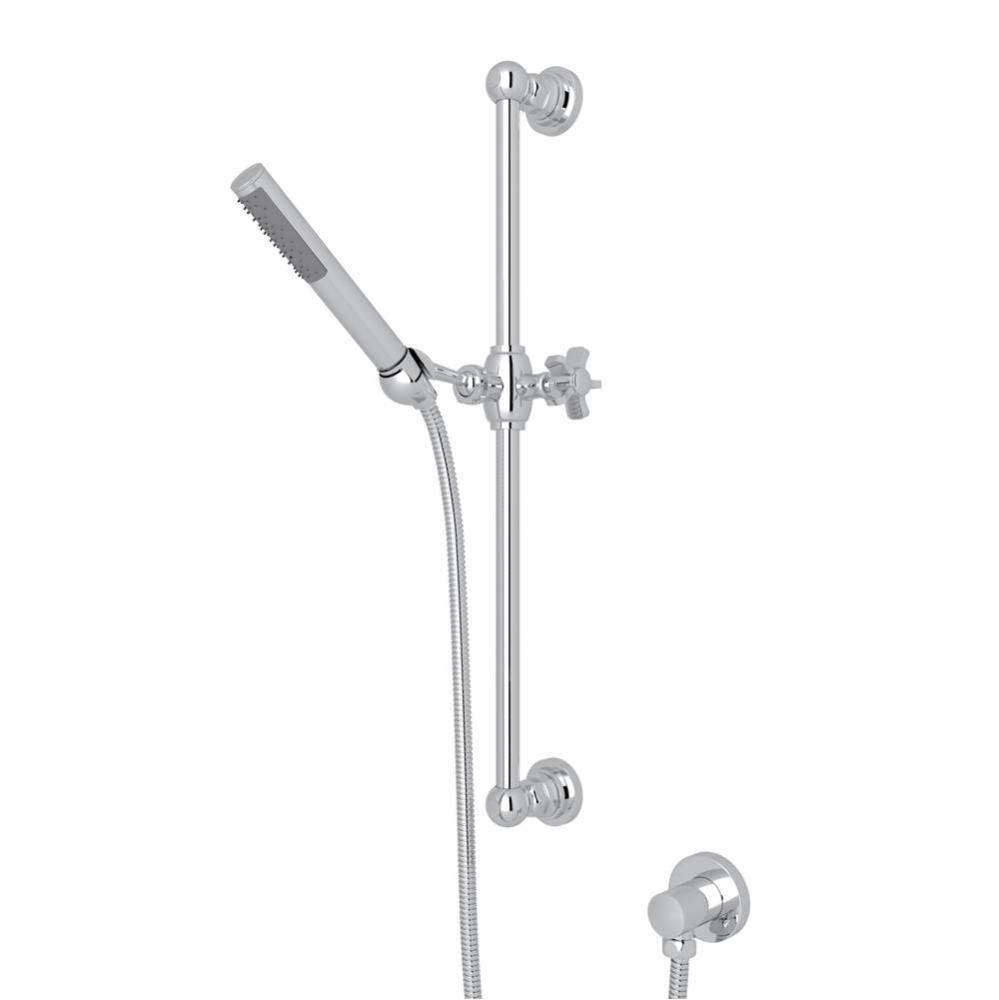 Handshower Set With 21'' Slide Bar and Single Function Handshower