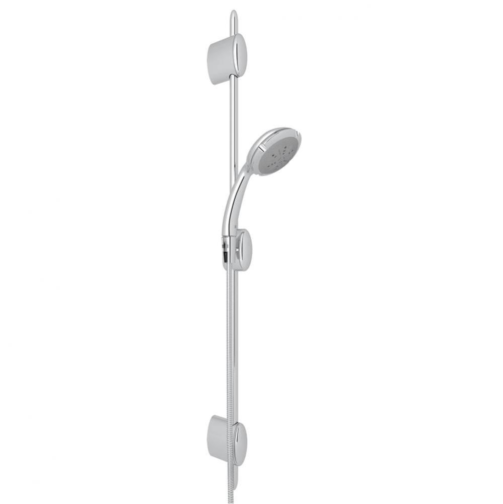 Handshower Set With 45'' Slide Bar and 4-Function Handshower