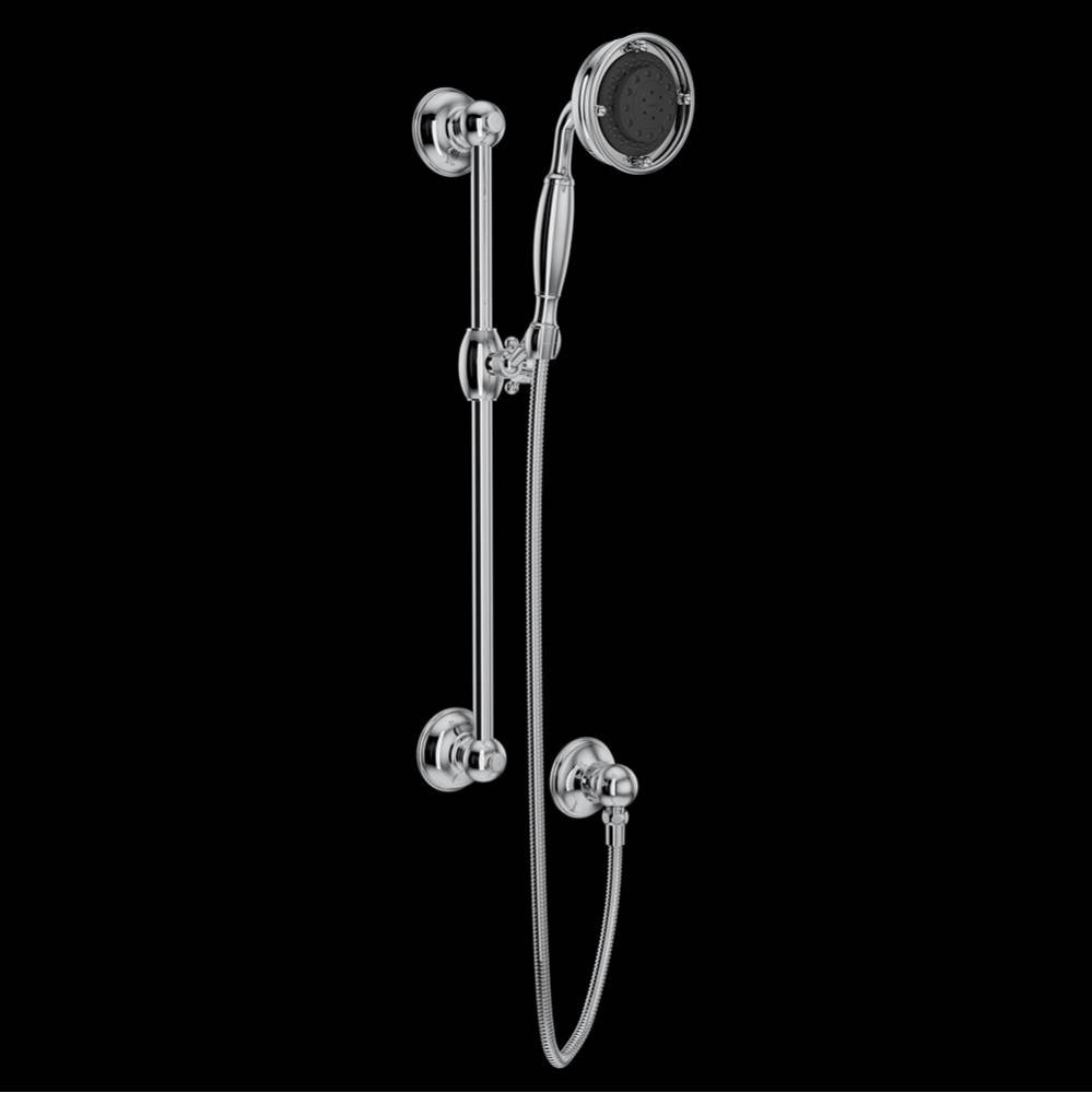 Handshower Set With 22'' Slide Bar and 3-Function Handshower