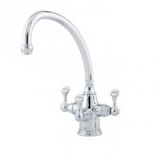 Perrin & Rowe U.1420LS-APC-2 - Georgian Era™ Filtration 3-Lever Kitchen Faucet