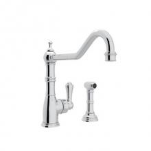 Perrin & Rowe U.4747APC-2 - Edwardian™ Single Handle Kitchen Faucet With Sidespray